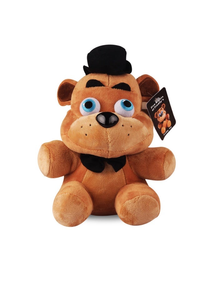 Midnight Bear Plush Toy - 18cm Red Fox, Brown Bear, Purple Rabbit FNAF Dolls (1st-6th Generation)